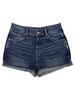 All Saints High Rise Denim Jean Shorts Womens 27